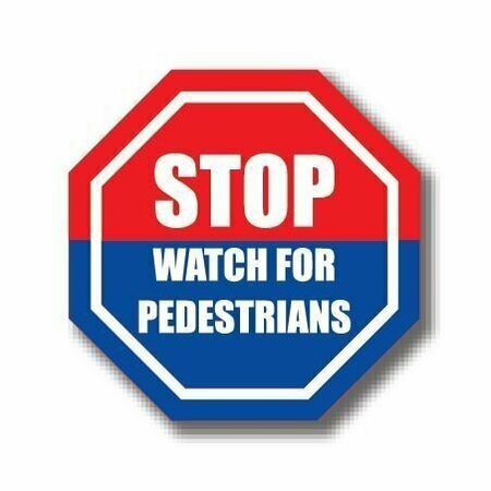 ERGOMAT 24in OCTAGON SIGNS - Stop Watch for Pedestrians DSV-SIGN 576 #1066 -UEN
